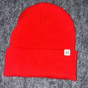 American Eagle Workwear Red Beanie OSFM